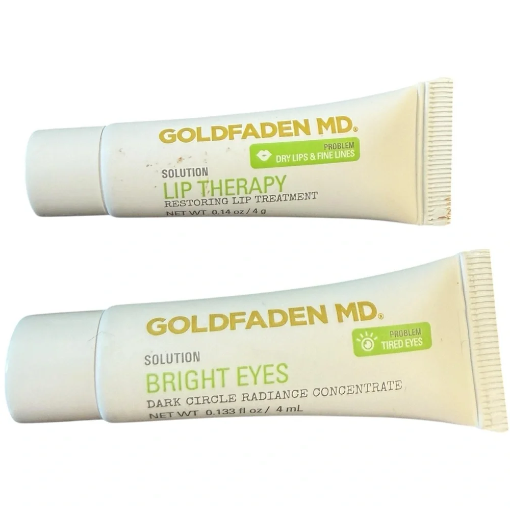 GOLDFADEN‎ MD Bundle of Bright Eyes 4ml & Lip Therapy 4g, Both New & Sealed
